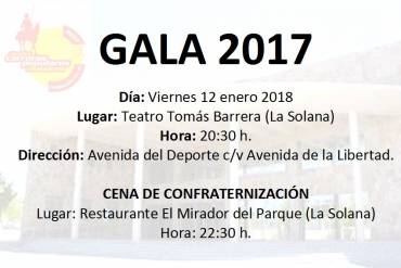 Menú Gala del Circuito 2017