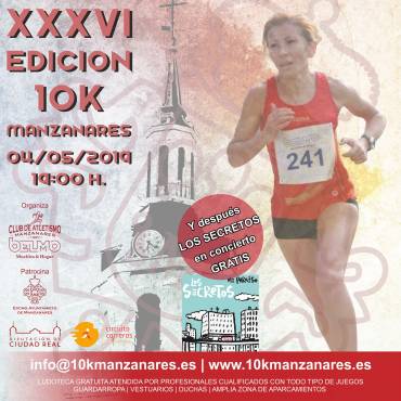 Centenares de atletas correrán la Carrera Urbana Ciudad de Manzanares 2019