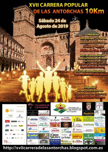 Todo listo en Infantes para la Carrera de las Antorchas de este sábado