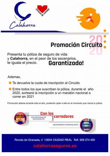 Calahorra Seguros ofrece ventajas a los inscritos en el Circuito