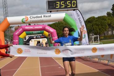 Abderrahmane Aferdi y Claudia Jalón se imponen en el 10K de Ciudad Real